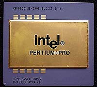 Pentium Pro 200MHz 512K版 表